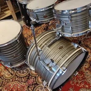 Batterie Japson vintage 60&rsquo;s ripple blue/black 20&Prime; 10&Prime; 14&Prime; TB 14&Prime; CC