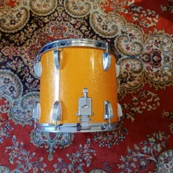 Tom/Caisse Claire 12″x11″ Orange Sparkle Custom