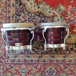LP LP201AX-2DW Generation II  Wood Bongos w/ Comfort Curve II Rims Comme neufs