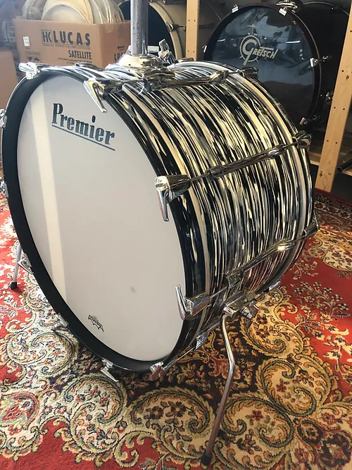 Premier Elite Bass Drum 24"x14" Mahogany + attache GC - Image 7