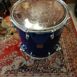 Yamaha Beech Custom Absolute Tom Bass 16″x16″ Cobalt Blue Lacquer Finish