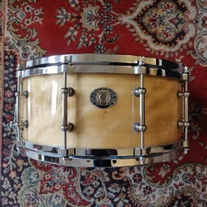 Ludwig Aged Exotic Avodire 110th Anniversary 14&Prime; × 5.5&Prime; LS405AVCX + Housse