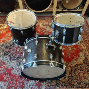Ludwig Super Classic Galaxy Sparkle Keystone 1964 22&Prime; 13&Prime; 16&Prime; Vintage