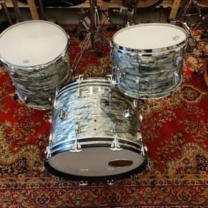 Ludwig Sky Blue Pearl Keystone 1968 22&Prime; 13&Prime; 16&Prime;