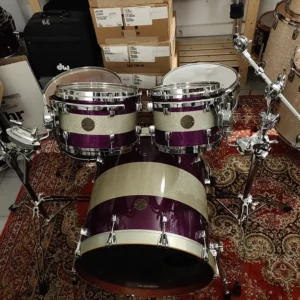 Batterie DDrums Dios Silver Purple Sparkle Lacquer Bubinga