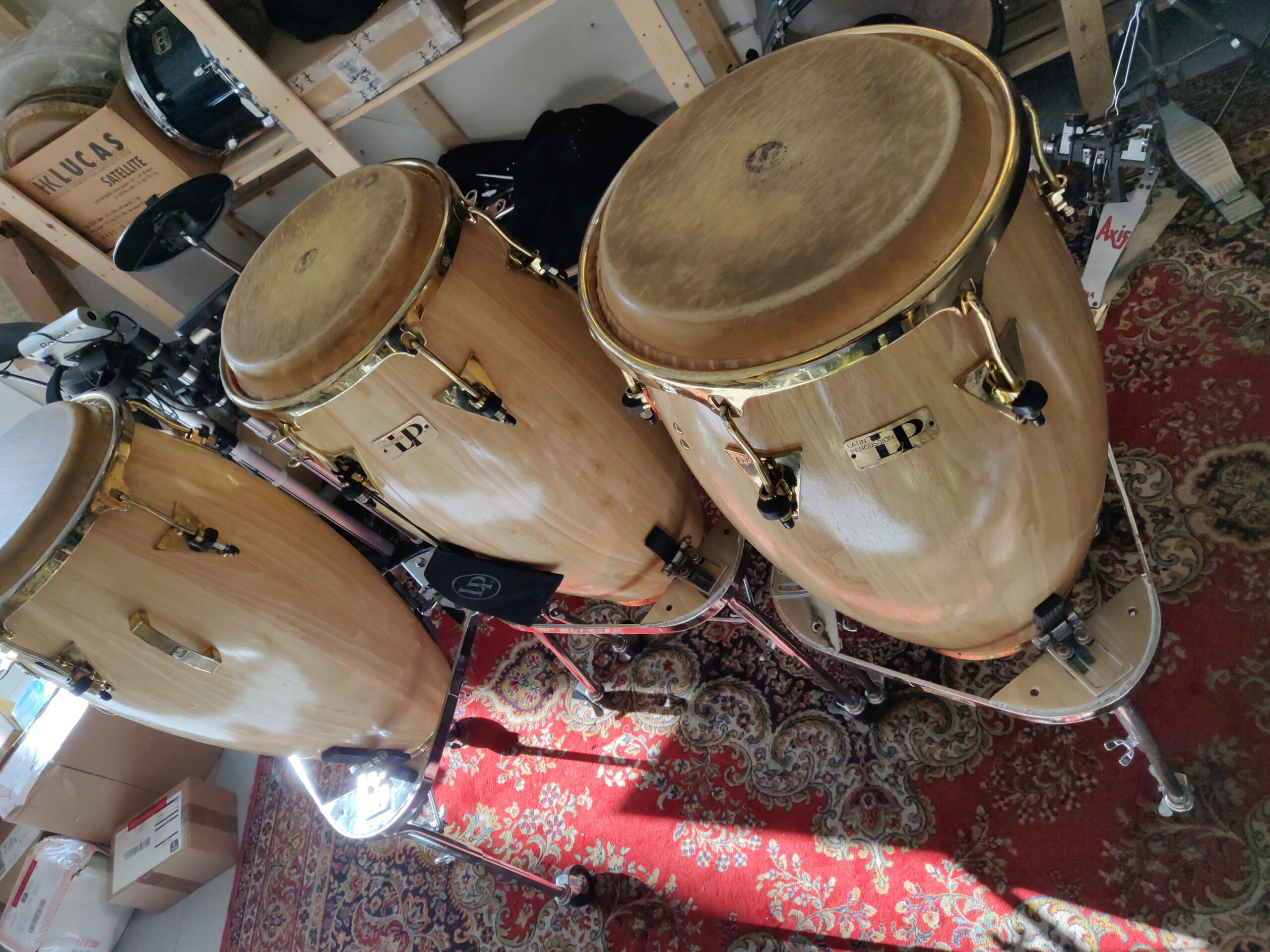 Triade LP Conga, Tumba, Quinto + hardcases + clé LP Batterie