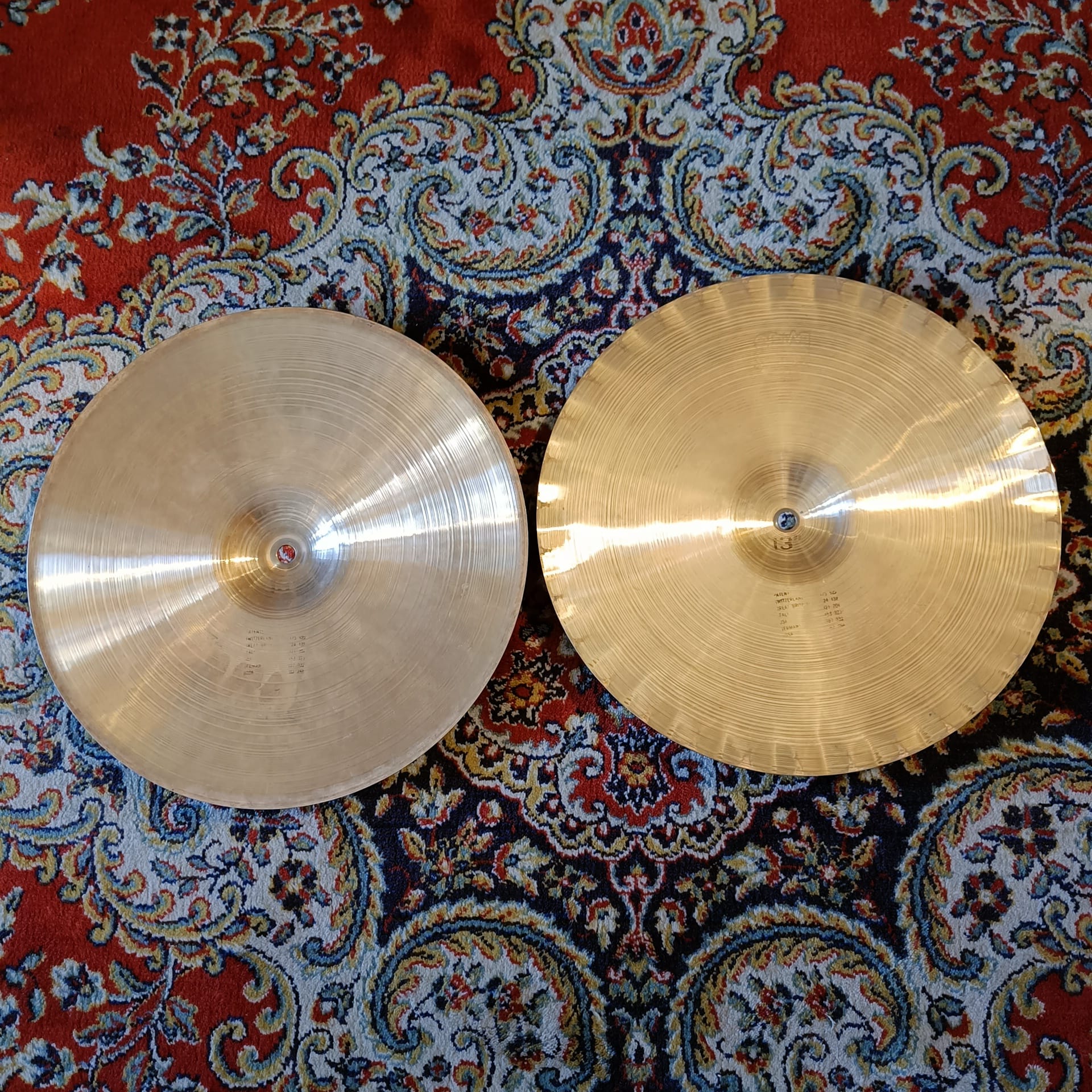 Paiste 2002 Black Label Sound Edge 13" Hi Hat Vintage 1979 - Image 4