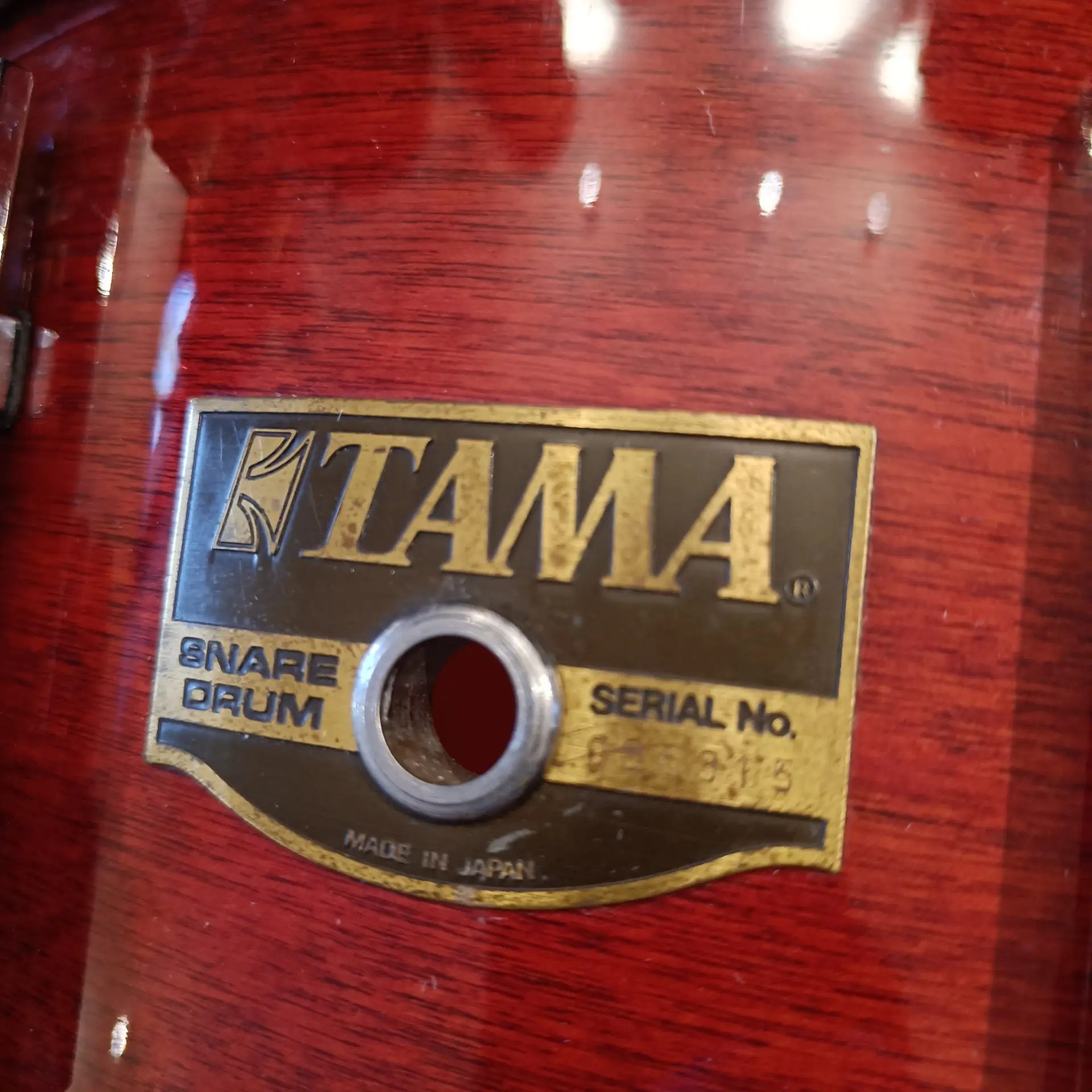 Tama Artwood AW336D 14"x6,5" Cherry Wine Vintage 80's – Image 2