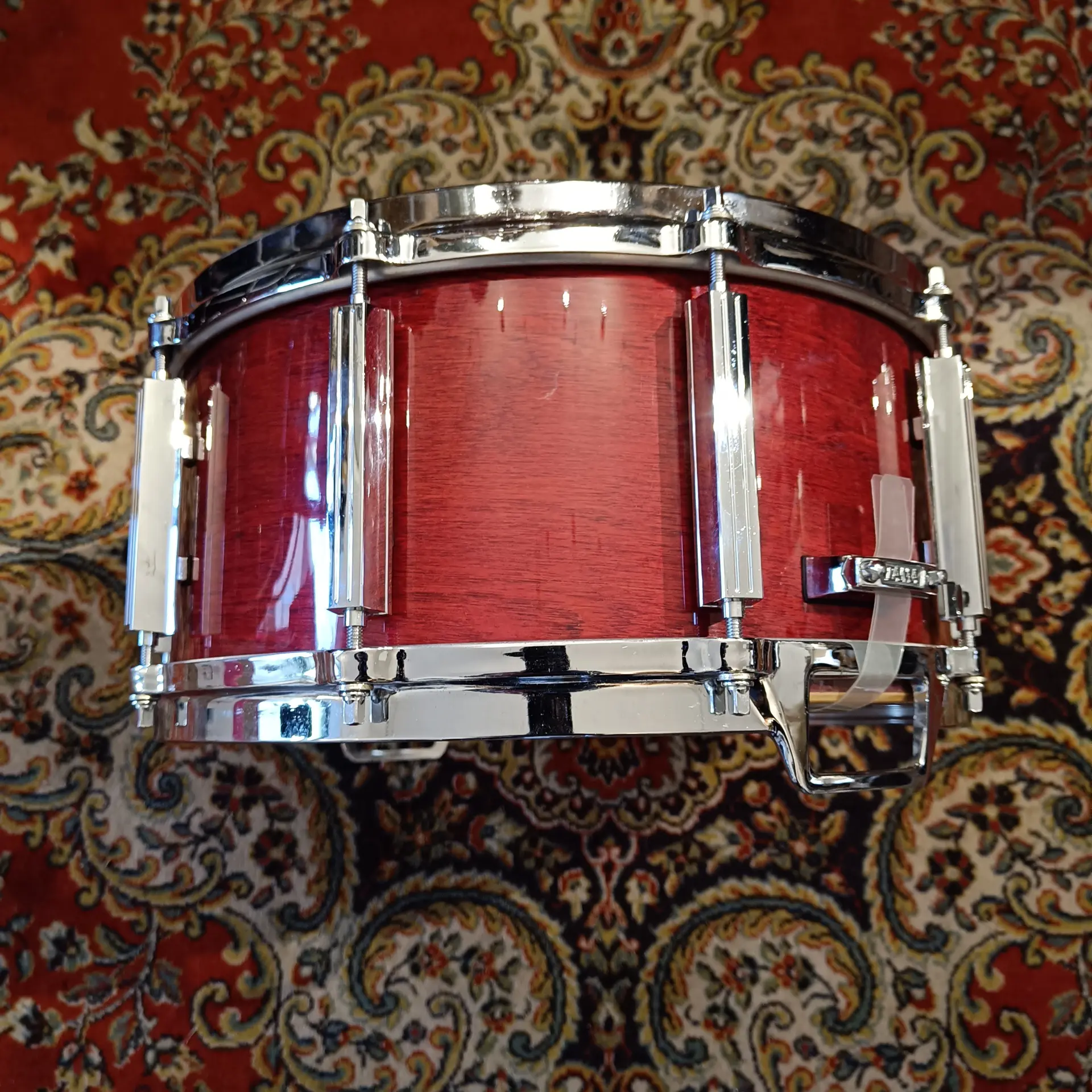 Tama Artwood AW336D 14"x6,5" Cherry Wine Vintage 80's – Image 5