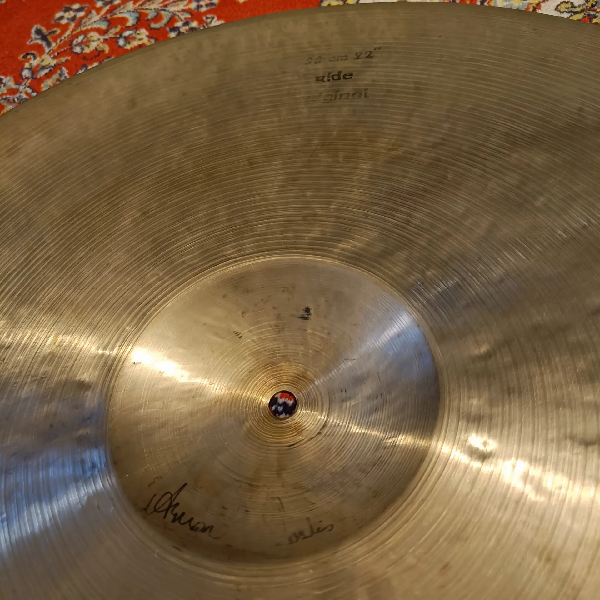 Istanbul Agop Original Vintage 2000 Ride 22" + 3 rivets – Image 5
