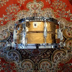 Ludwig Hammered Bronze 14&Prime;x6,5&Prime; Vintage 90&rsquo;s Monroe Badge Super Sensitive