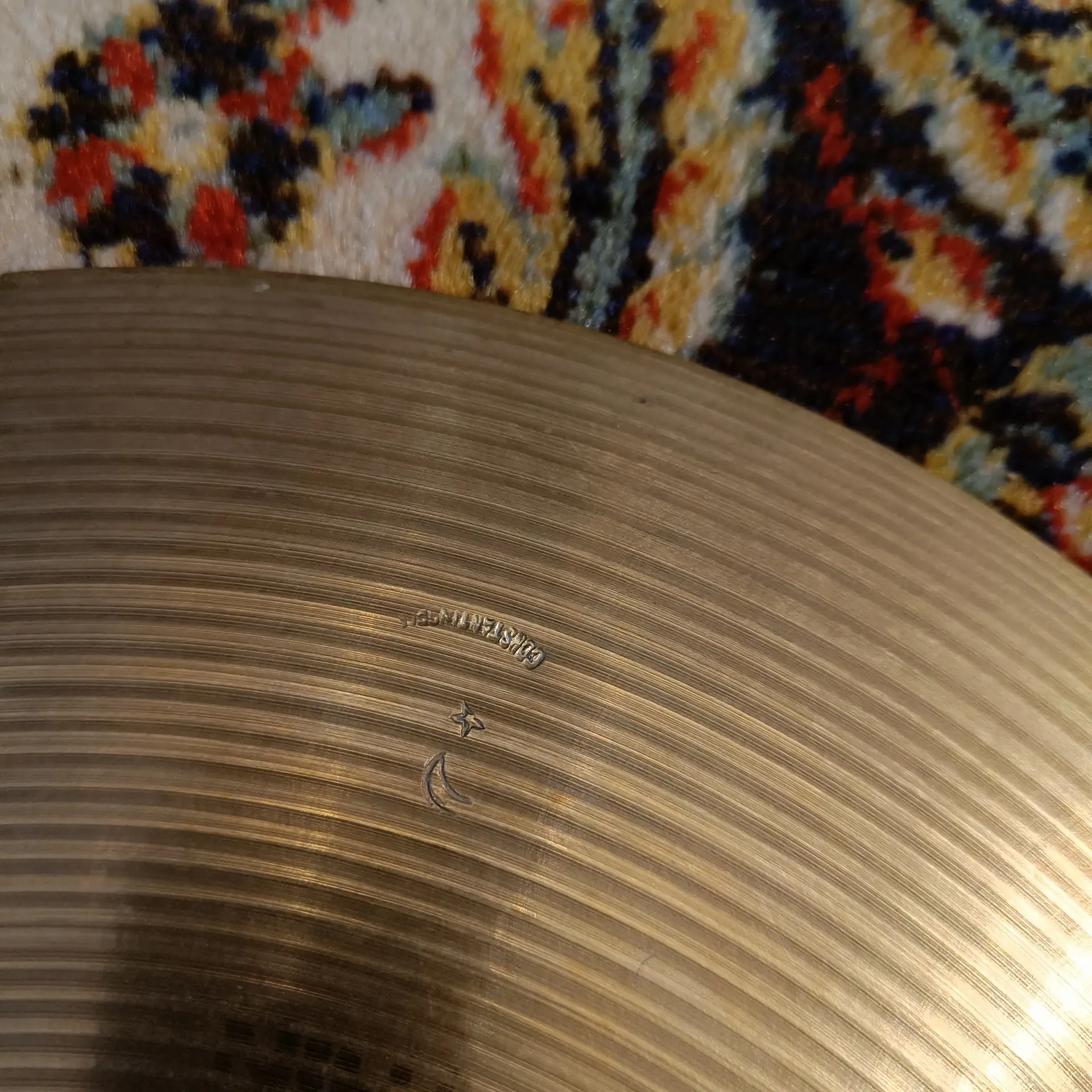 UFIP Hi Hat Thin 12" - Constantinople Star & Moon Stamp Vintage – Image 3