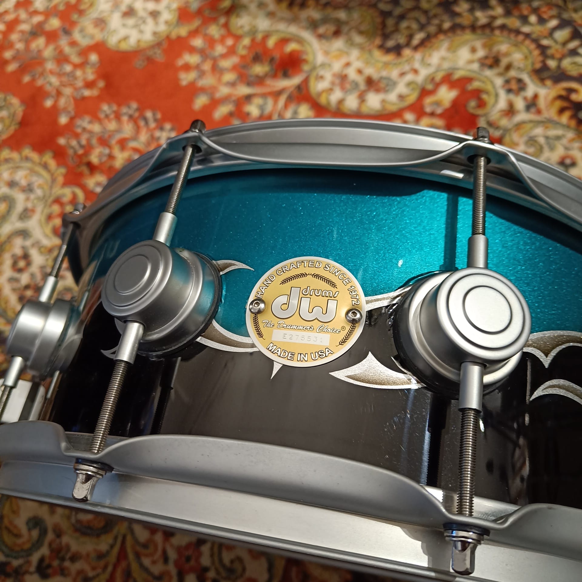 DW Collector Hot Rod Custom 14"x6" Satin Chrome Hardware 2005 – Image 2