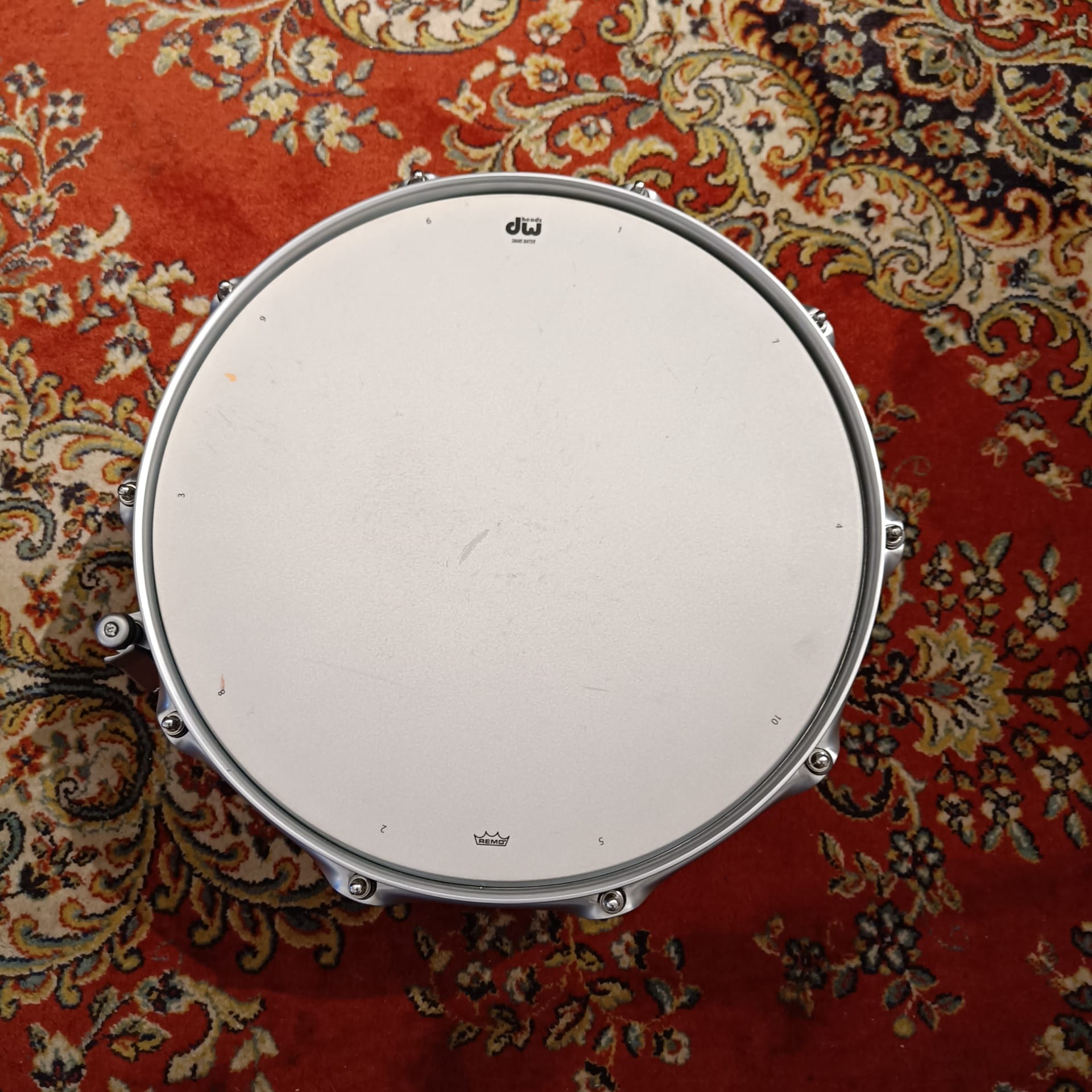 DW Collector Hot Rod Custom 14"x6" Satin Chrome Hardware 2005 – Image 6