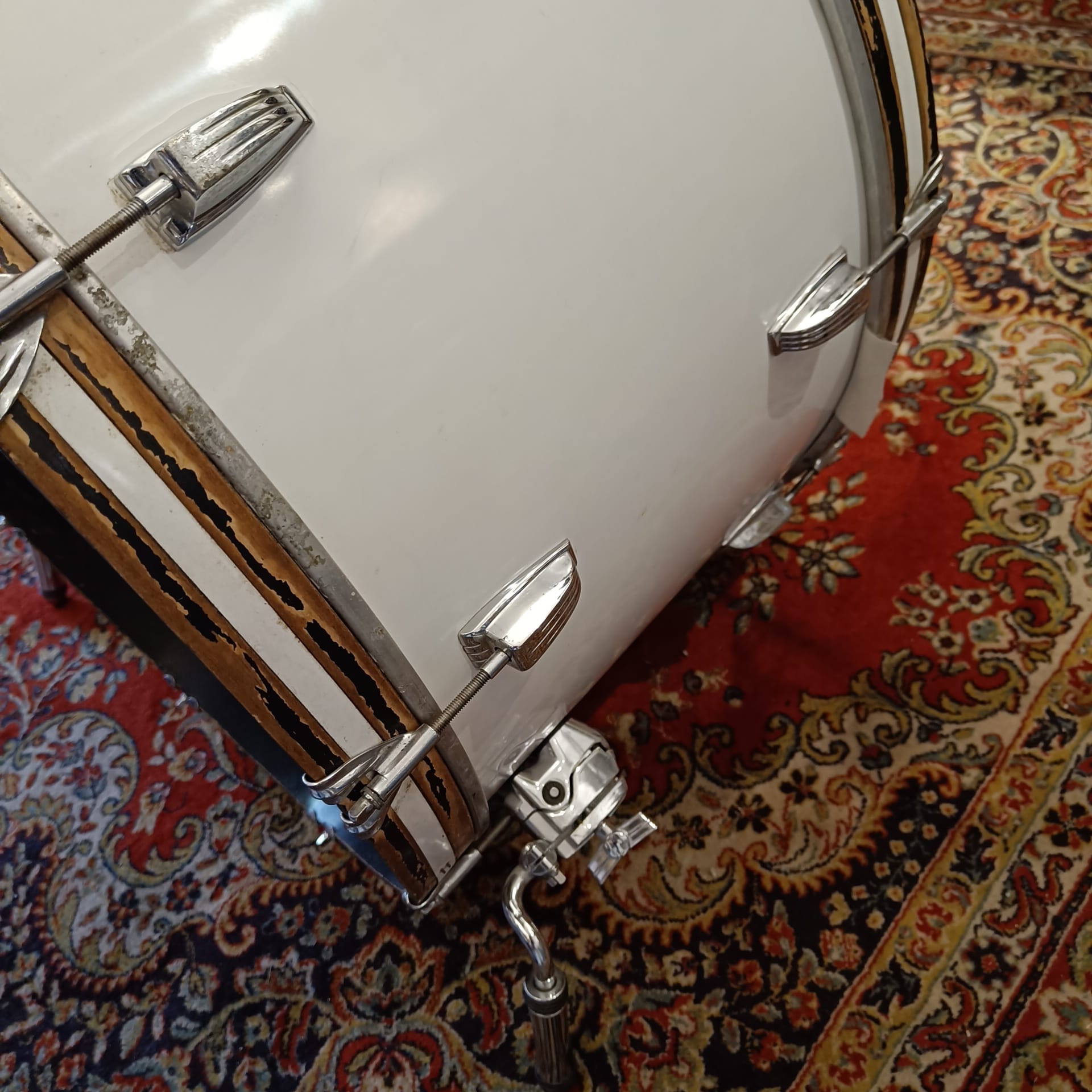 Ludwig Grosse Caisse 26"x14" B&0 White Cortex Parade Vintage – Image 3