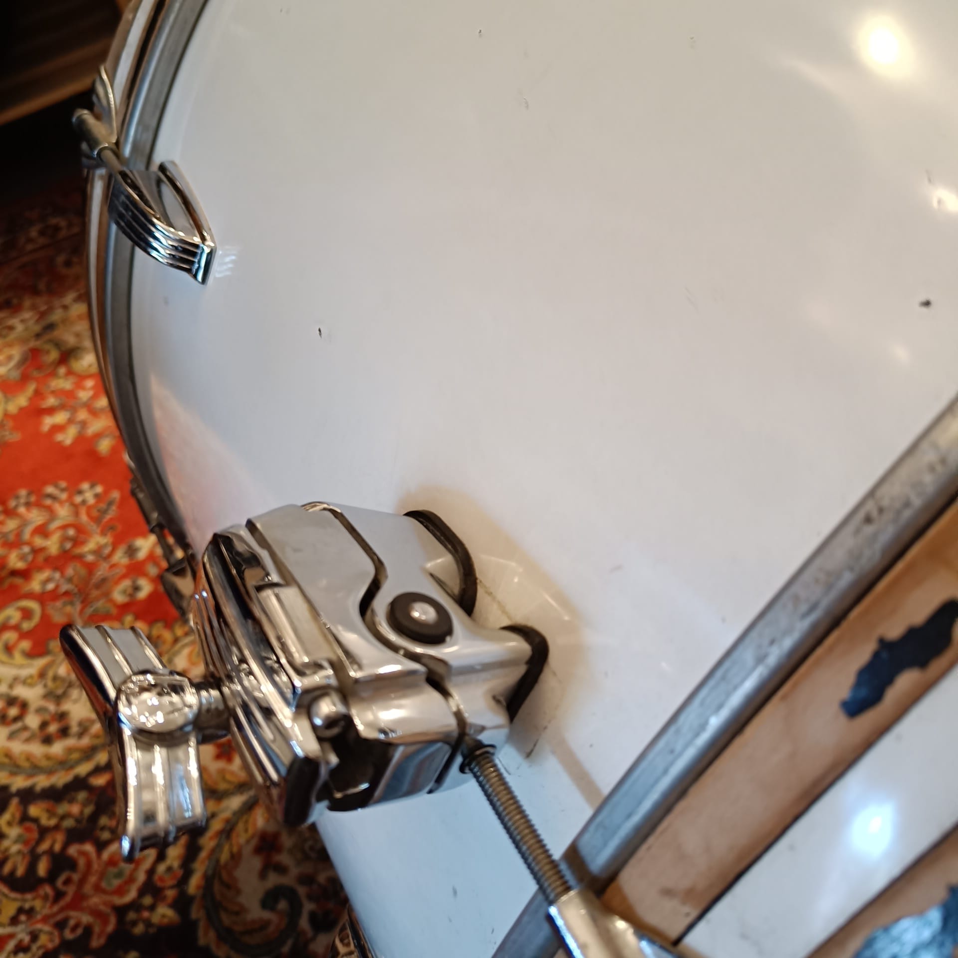 Ludwig Grosse Caisse 26"x14" B&0 White Cortex Parade Vintage – Image 9