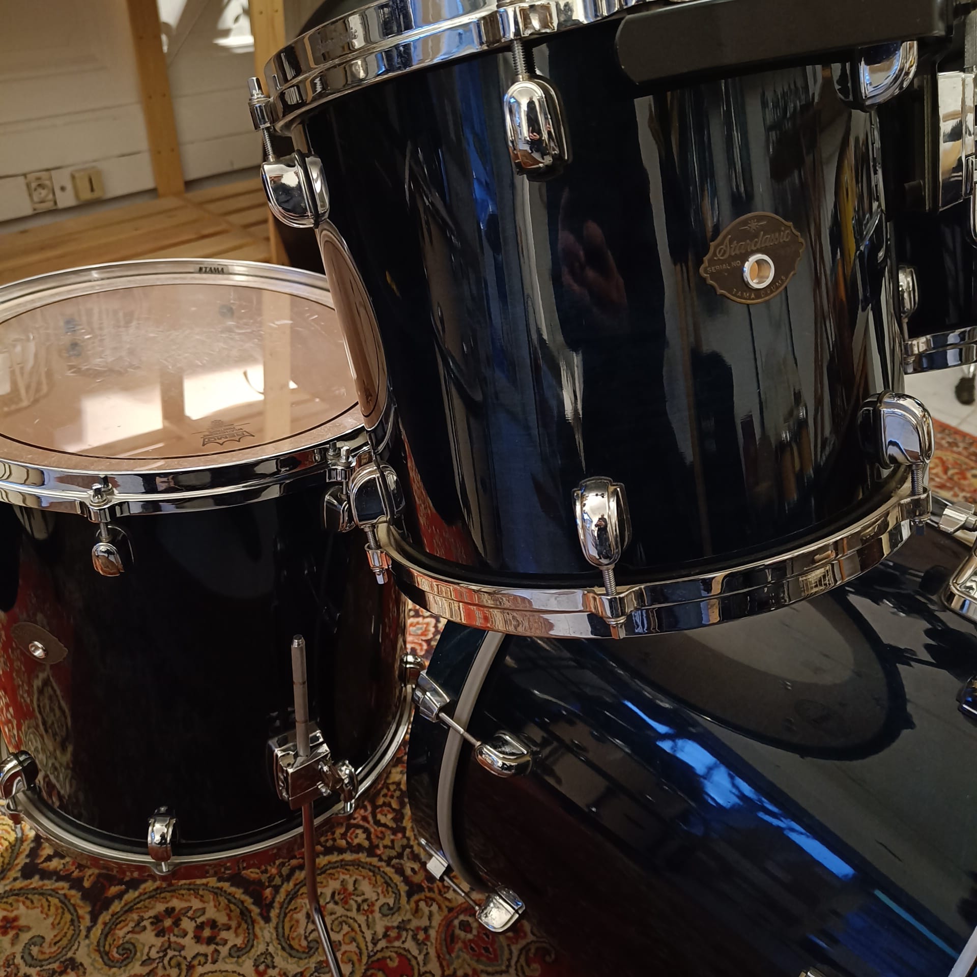 Tama Starclassic Performer Indigo Blue 22"x16" 12"x10 13"x11" 16"x16" Made in Japan - Image 4