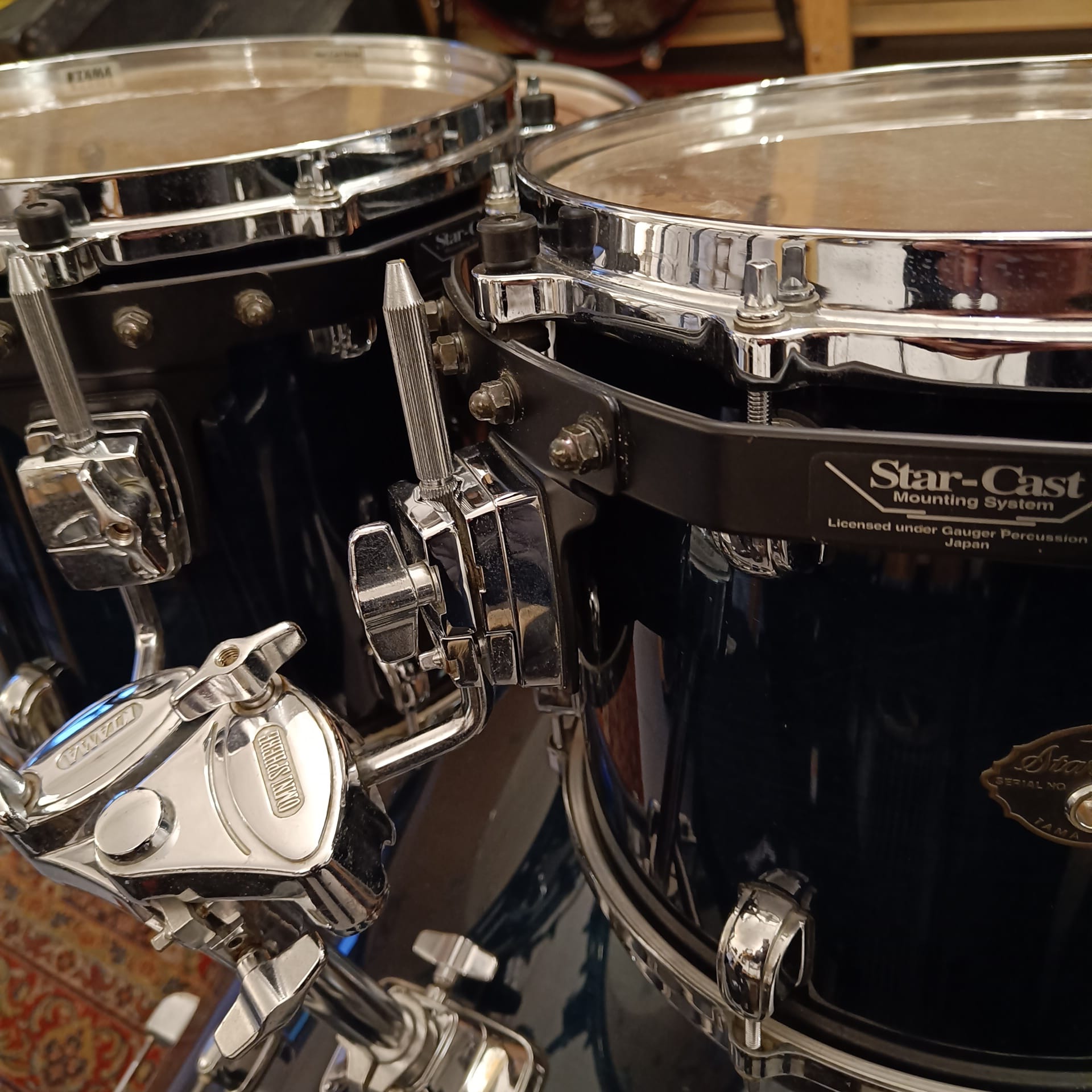 Tama Starclassic Performer Indigo Blue 22"x16" 12"x10 13"x11" 16"x16" Made in Japan - Image 9