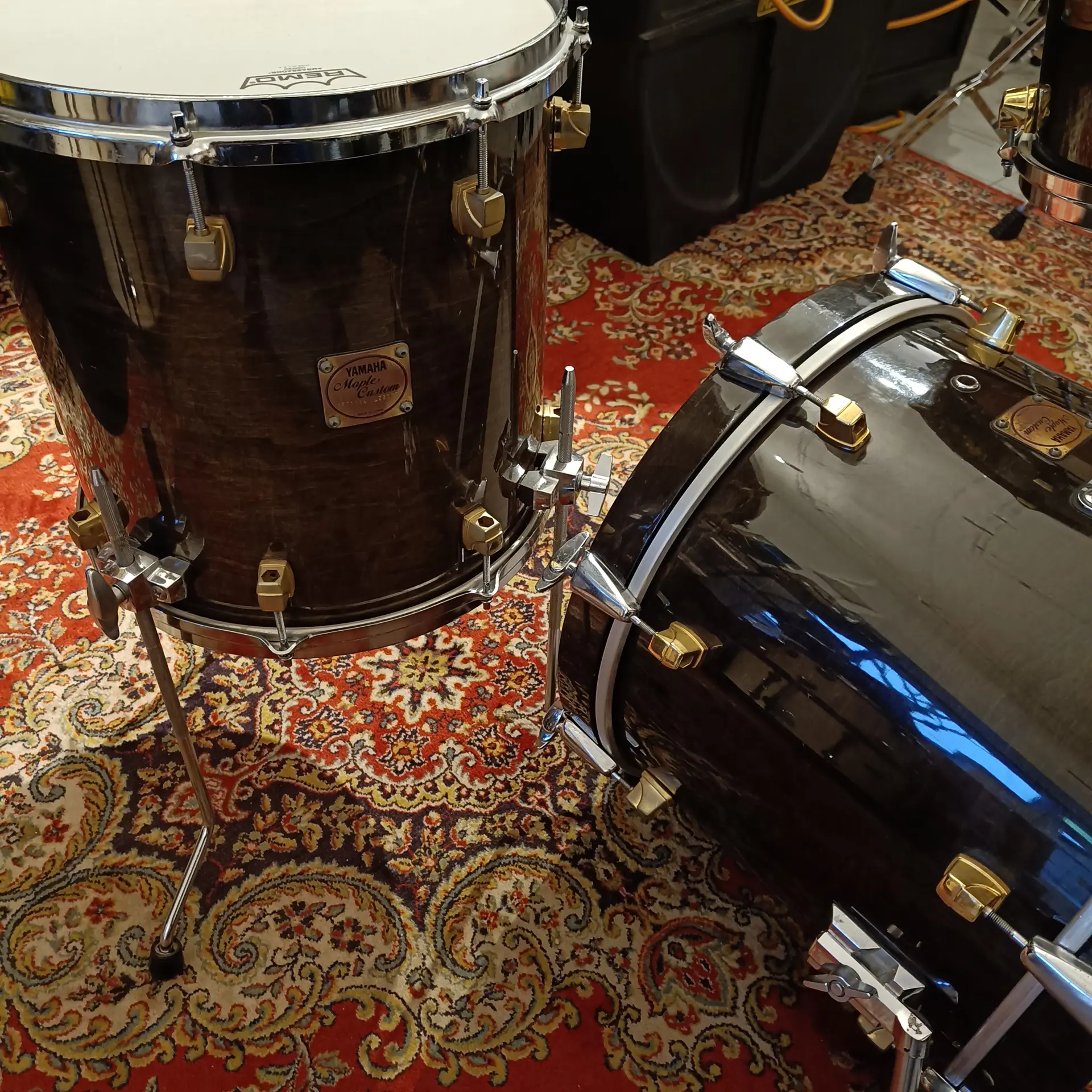 Yamaha Maple Custom Bop Kit 18"x14" 12"x8" 14"x14" 1st generation Made in Japan – Image 4