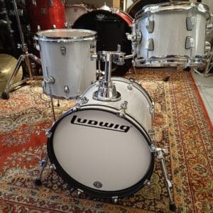 Ludwig Breakbeats QuestLove White Sparkle 16&Prime;x14&Prime; 10&Prime;x7&Prime; 13&Prime;x13&Prime;