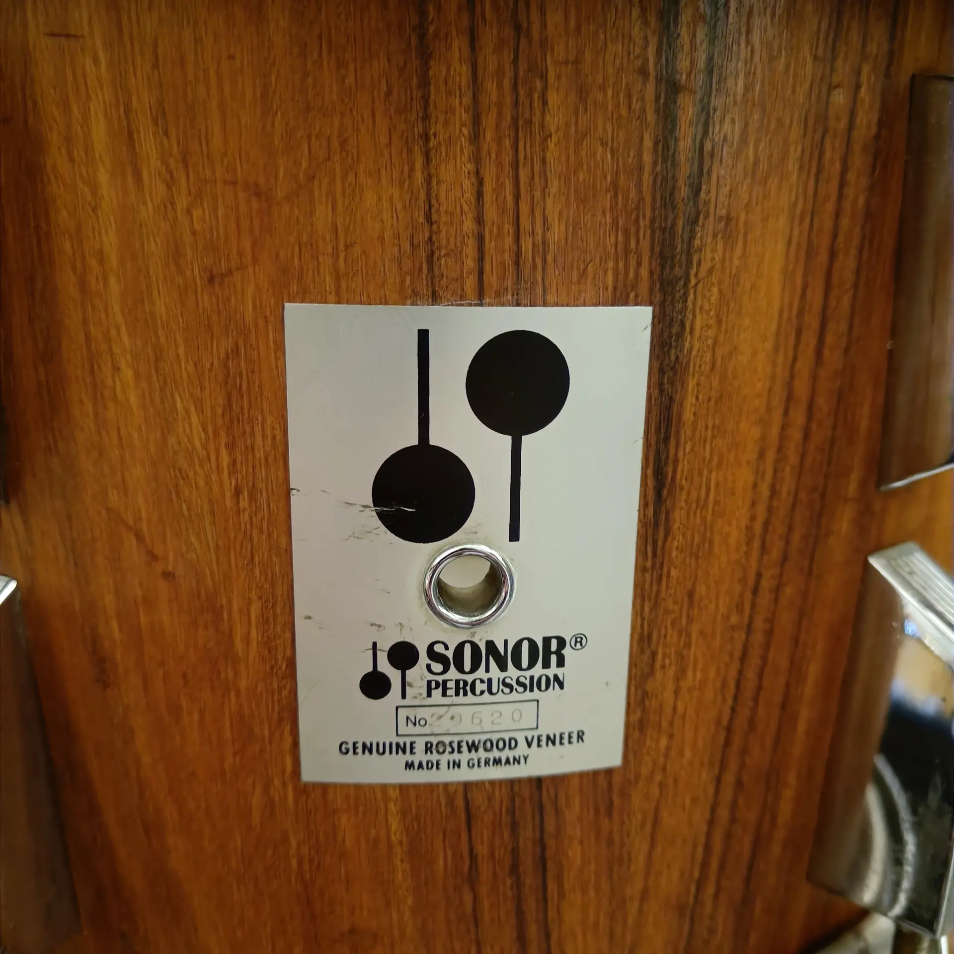Sonor Phonic Genuine Rosewood Veneer 18"x14" 12"x8" 14"x14" Vintage early 80's - Image 2