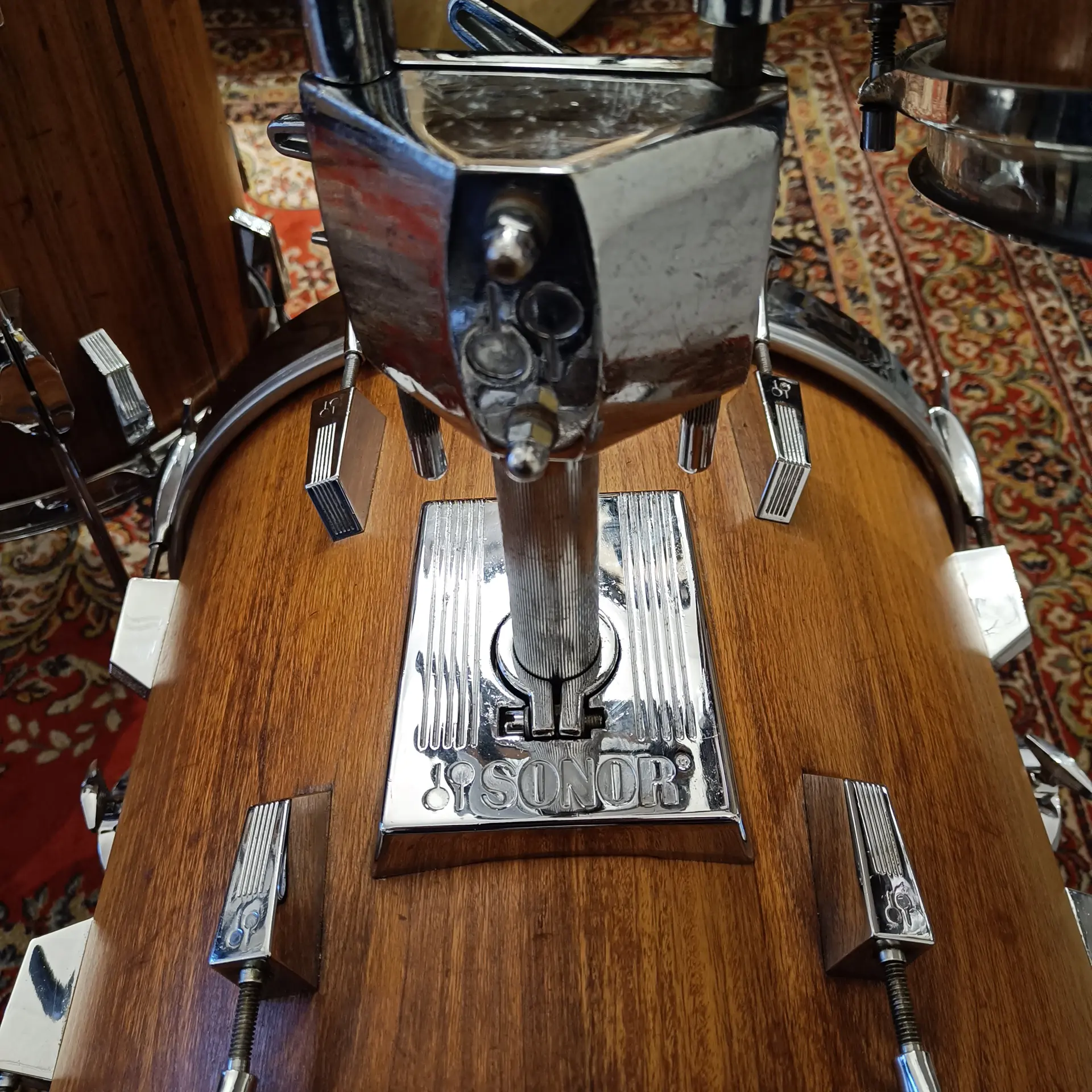 Sonor Phonic Genuine Rosewood Veneer 18"x14" 12"x8" 14"x14" Vintage early 80's - Image 4