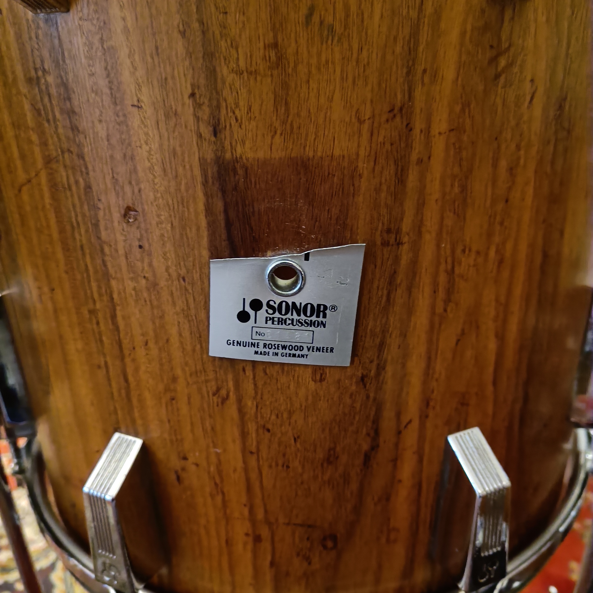 Sonor Phonic Genuine Rosewood Veneer 18"x14" 12"x8" 14"x14" Vintage early 80's - Image 6
