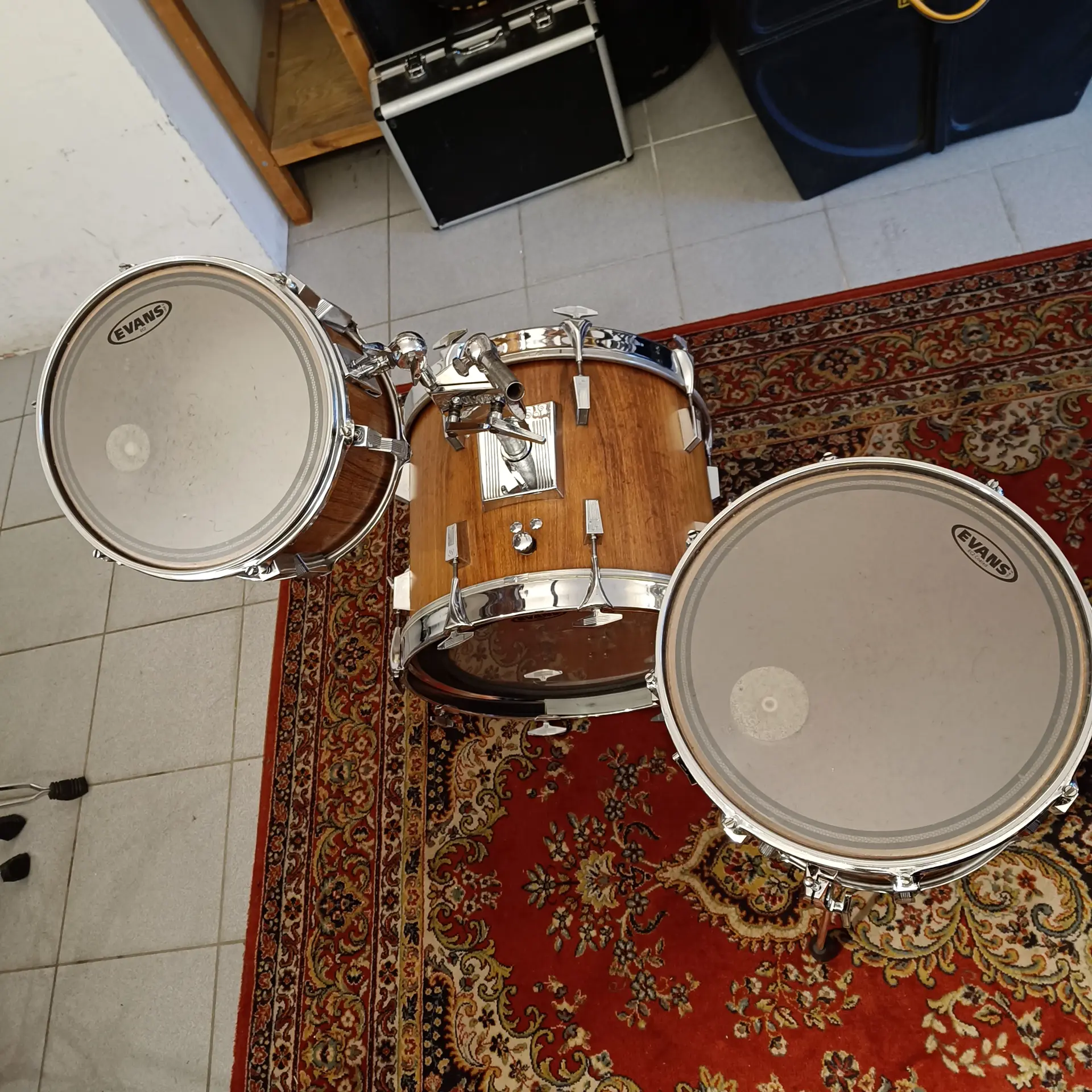 Sonor Phonic Genuine Rosewood Veneer 18"x14" 12"x8" 14"x14" Vintage early 80's - Image 7