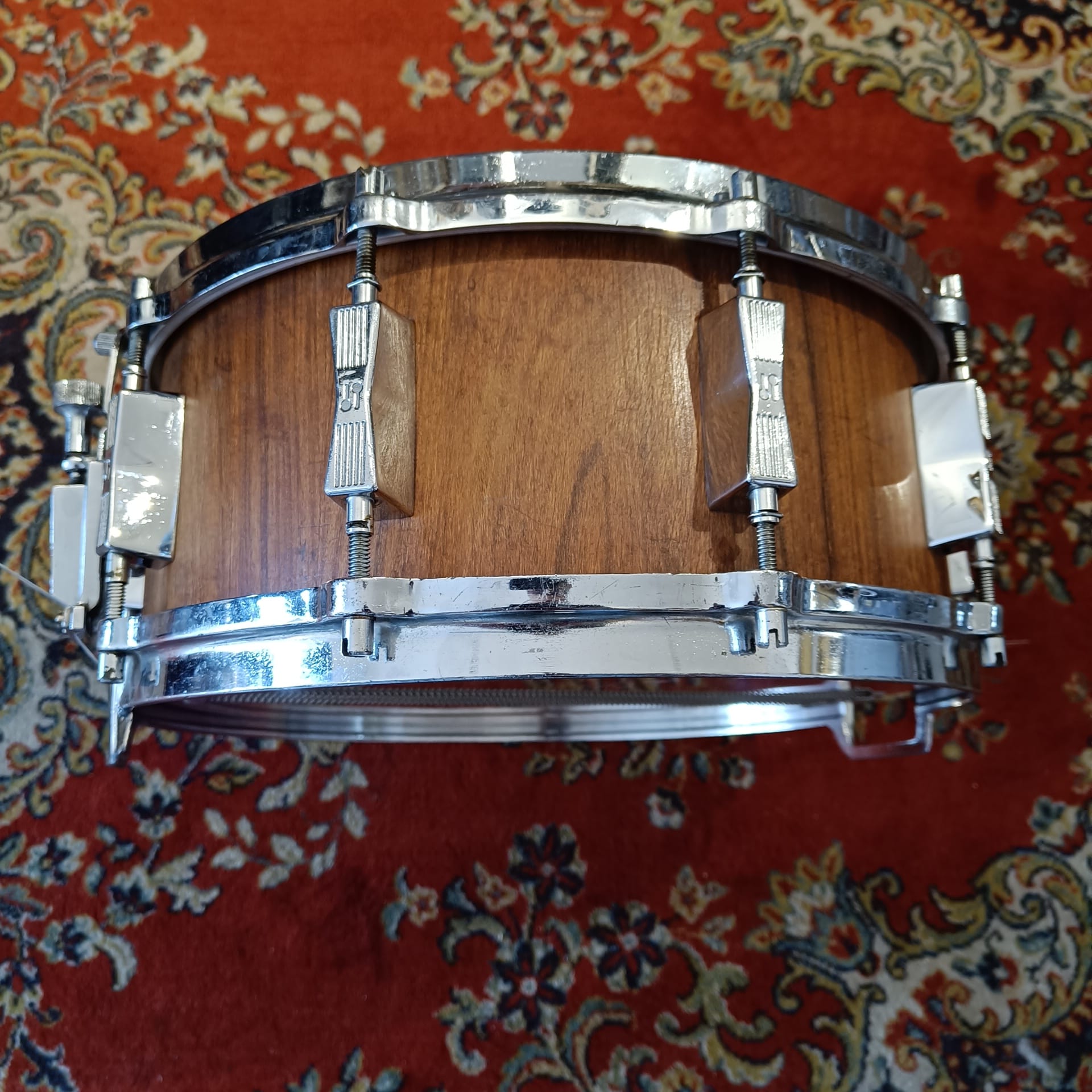 Sonor Phonic Genuine Rosewood Veneer D515 14"x5,75" Vintage 80's - Image 4