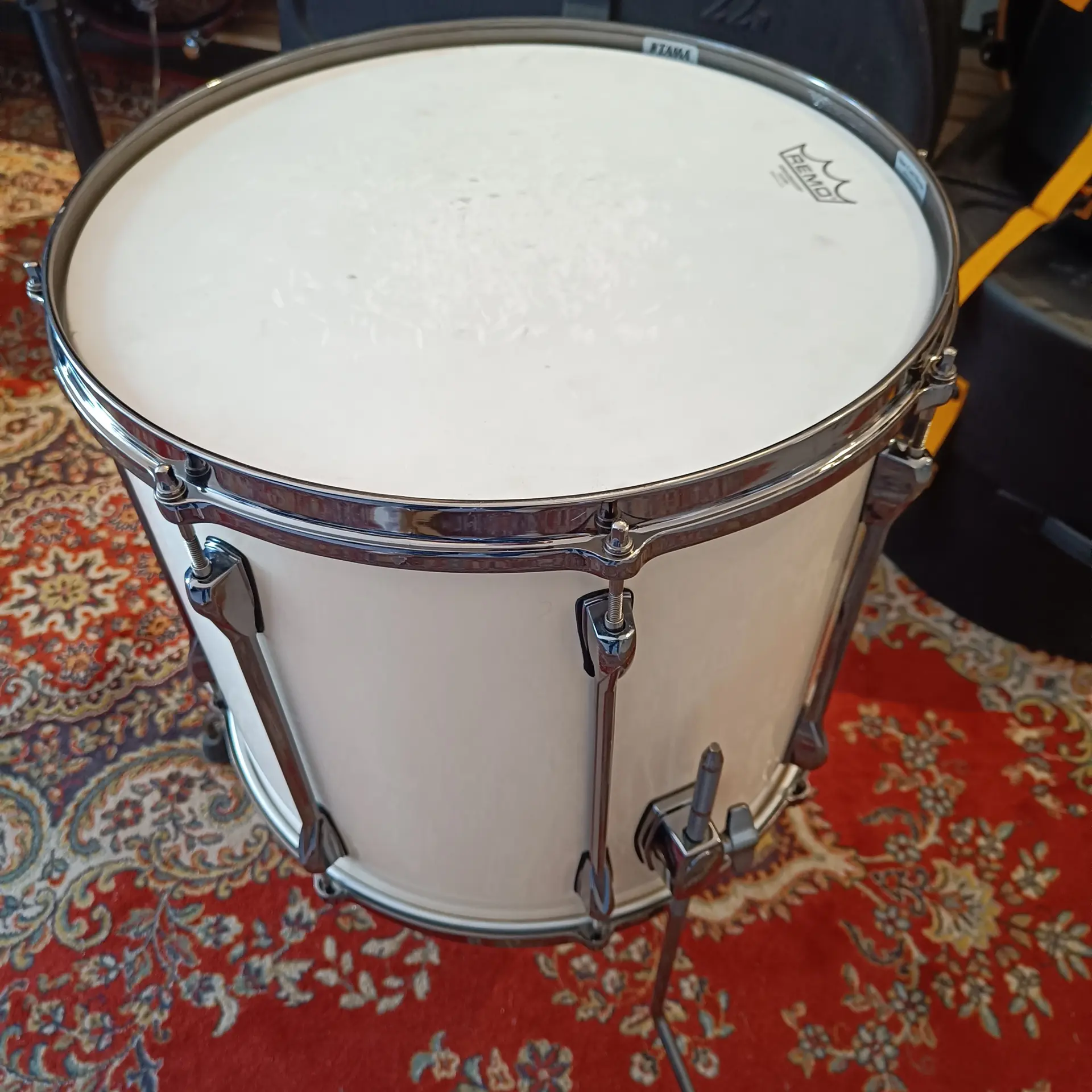 Tama Superstar Custom Hyperdrive White Ltd Edition Black Nickel  16"x14" - Image 5