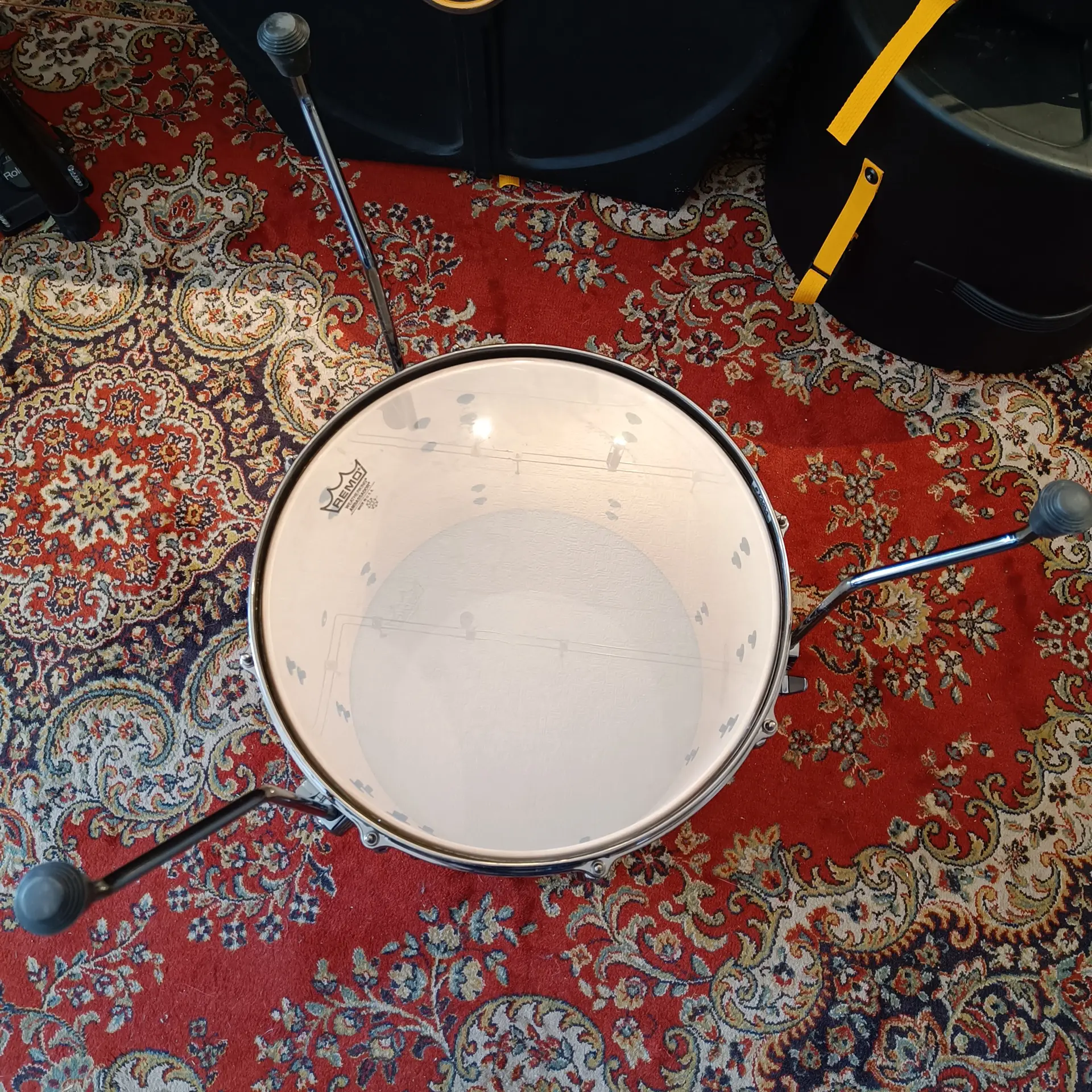 Tama Superstar Custom Hyperdrive White Ltd Edition Black Nickel  16"x14" - Image 7
