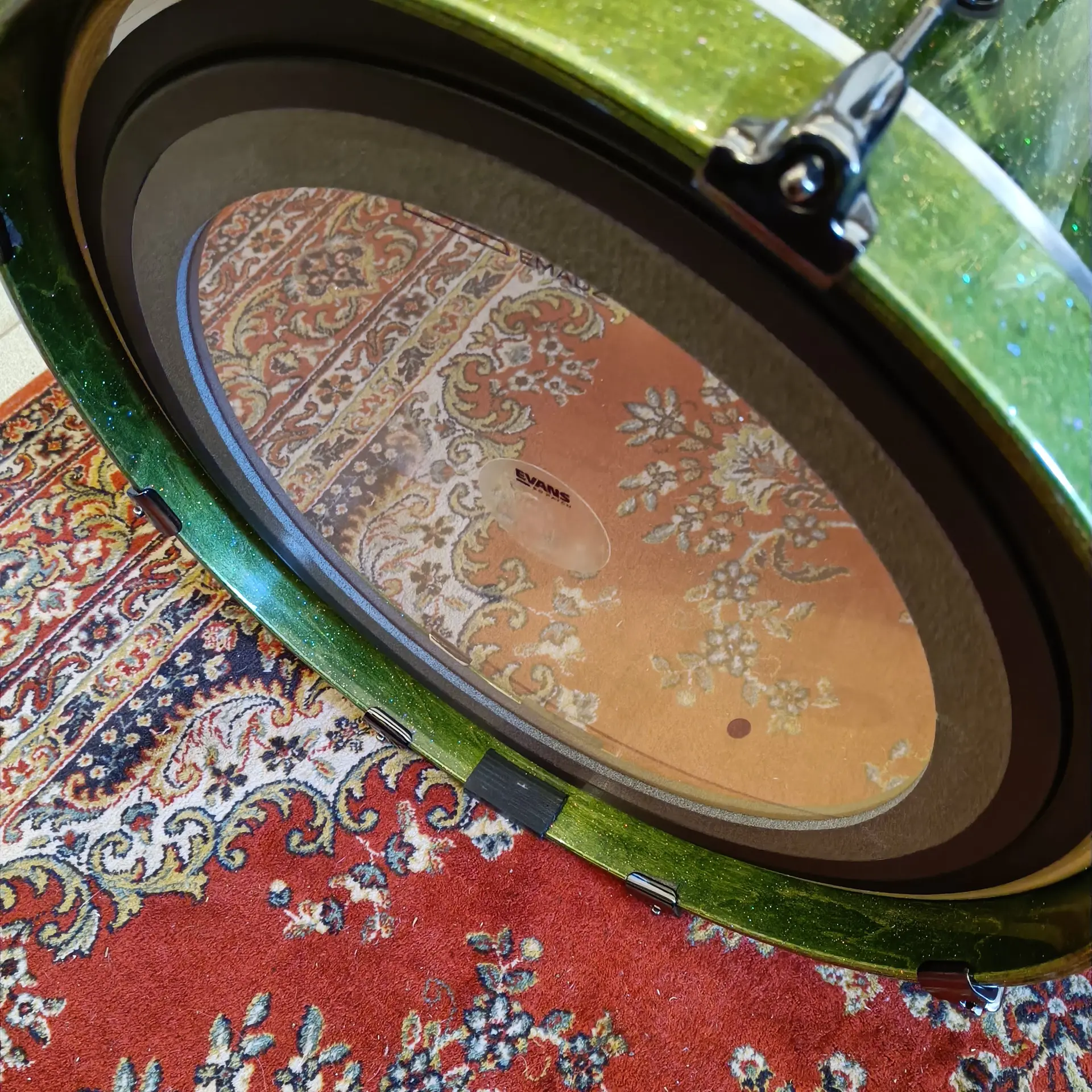 ART Custom Maple Fusion 20"x18" 12"x9" 16"x14" Green Galaxy Sparkle – Image 6