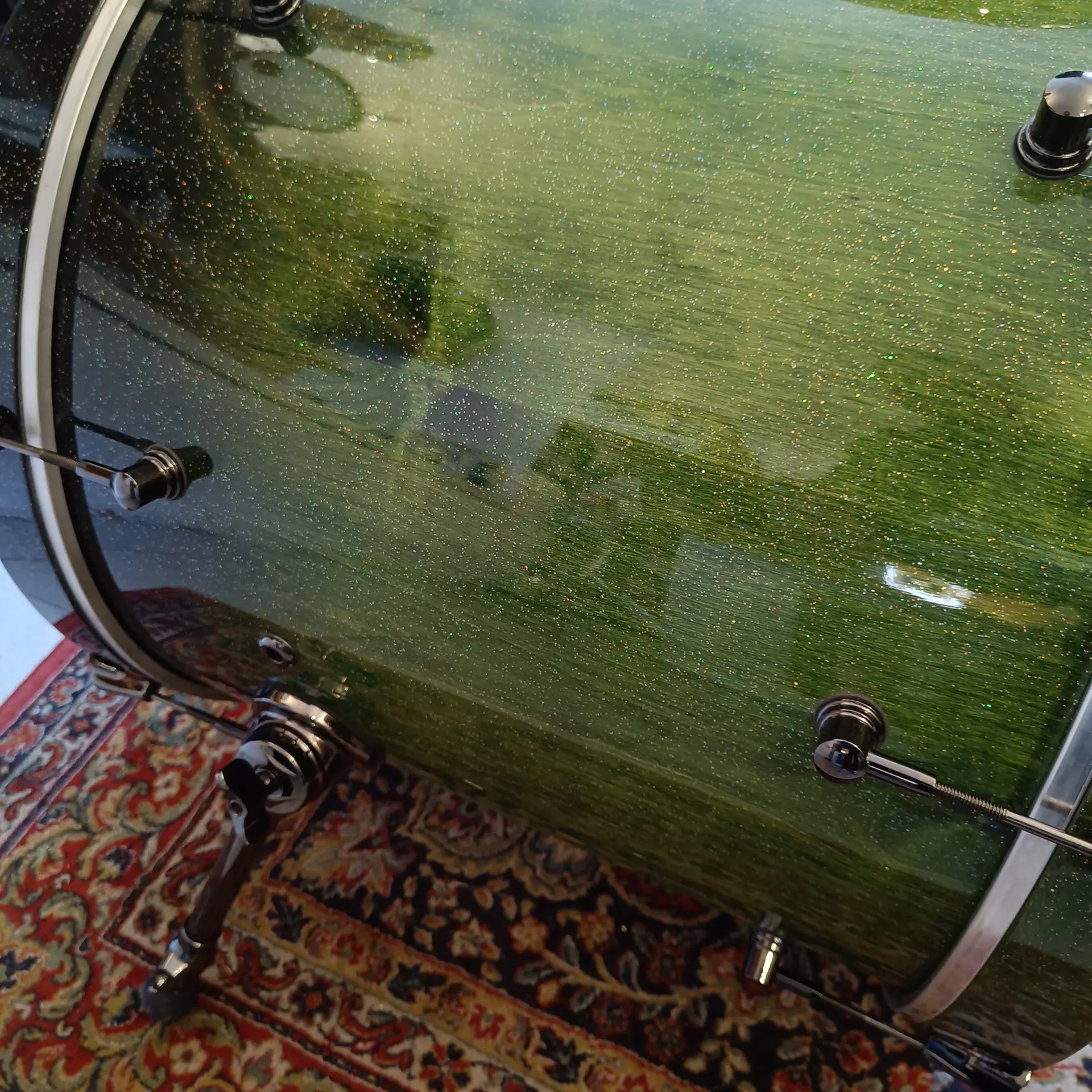 ART Custom Maple Fusion 20"x18" 12"x9" 16"x14" Green Galaxy Sparkle – Image 7