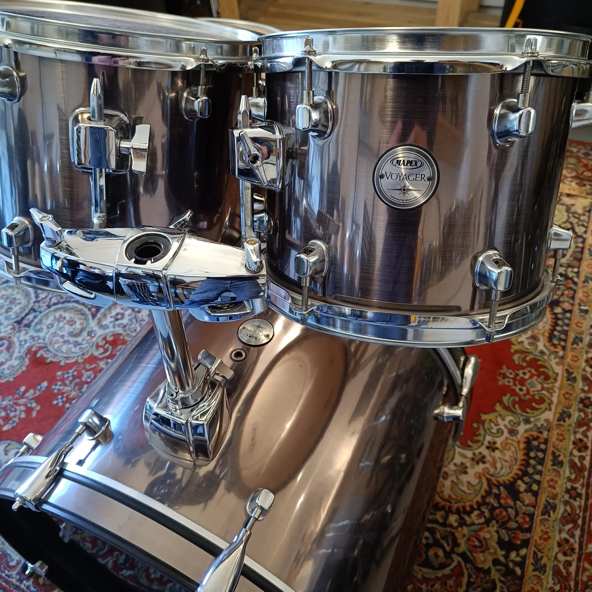 Mapex Voyager Metallic Grey 20"x16" 10"x8" 12"x9" 14""14" – Image 2