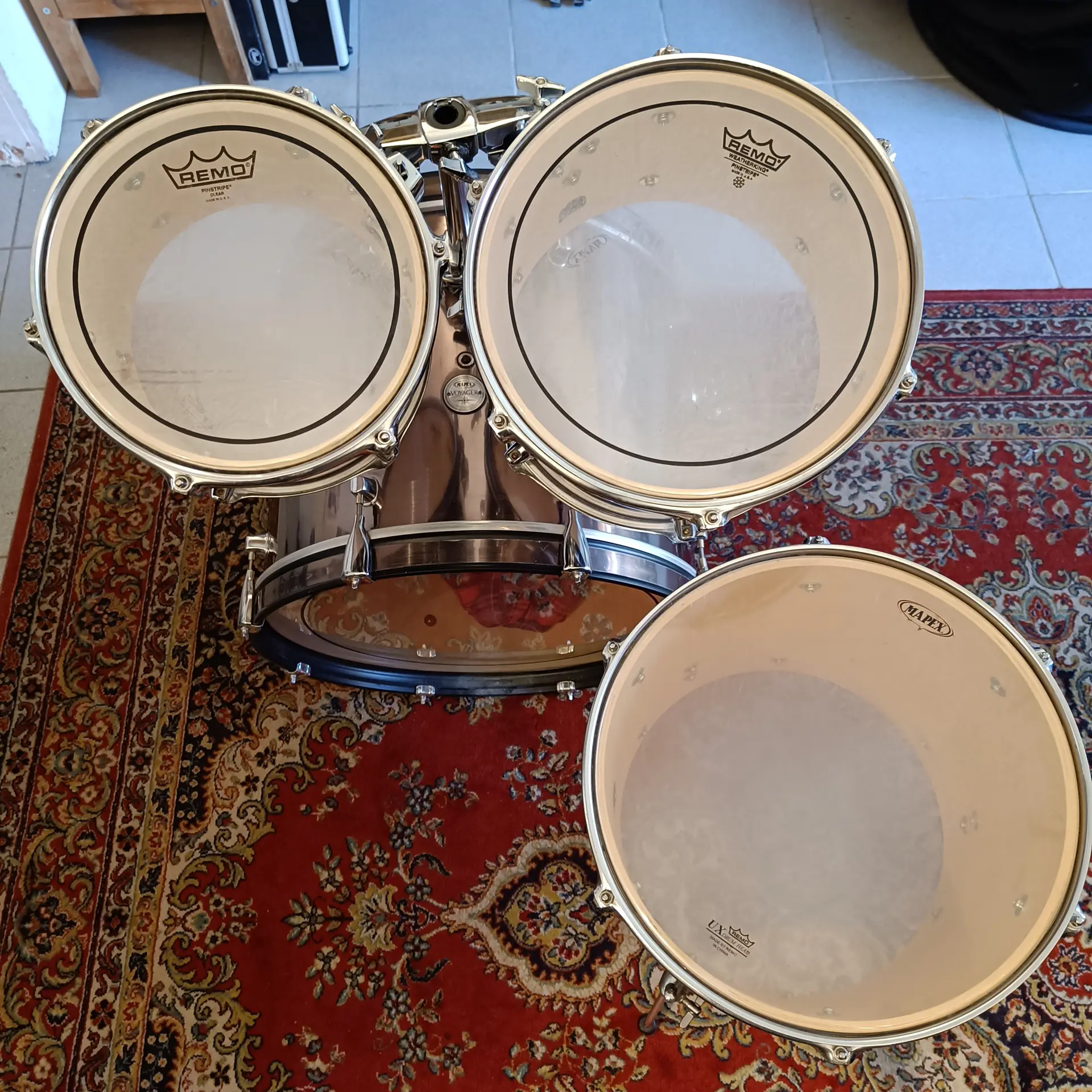 Mapex Voyager Metallic Grey 20"x16" 10"x8" 12"x9" 14""14" – Image 6