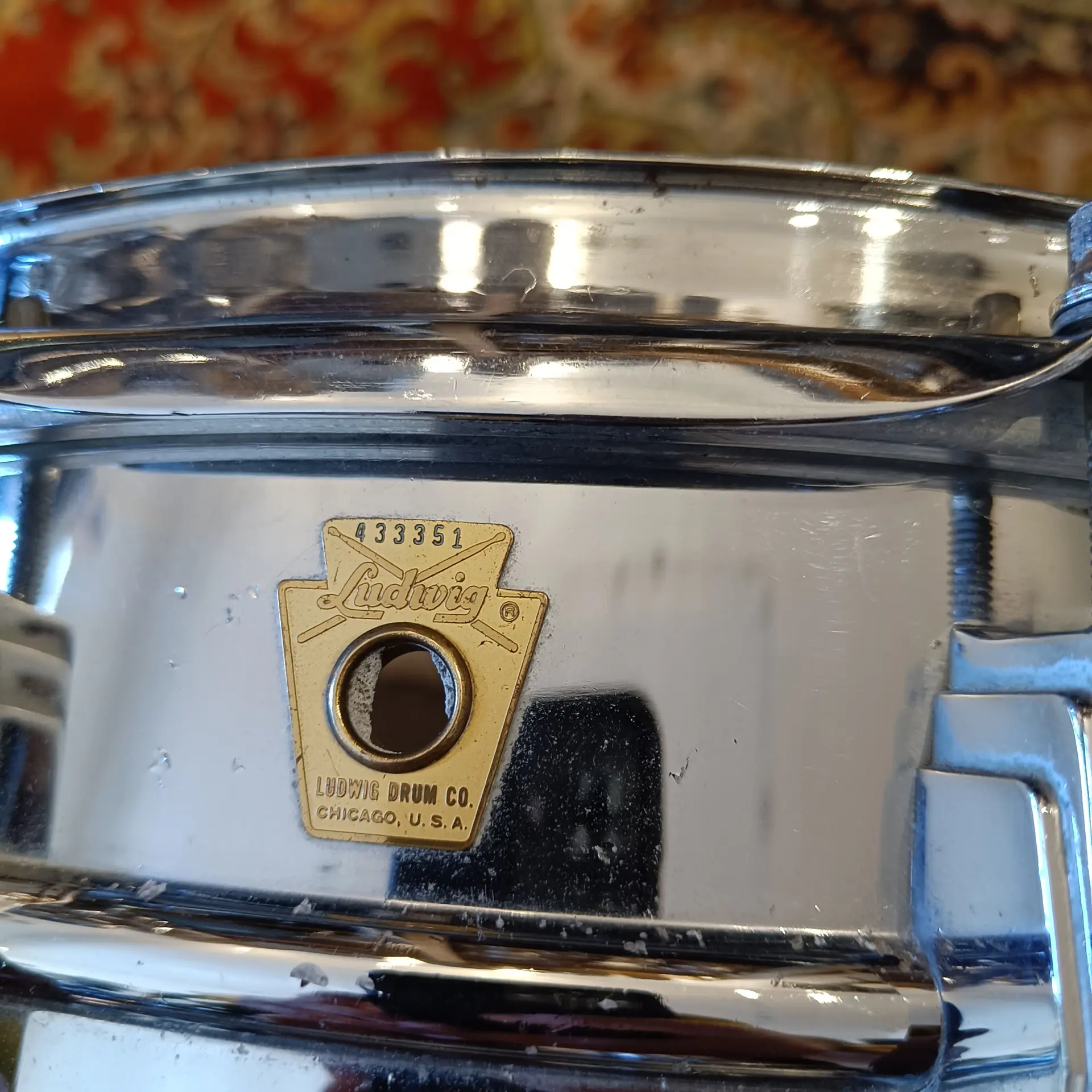 Ludwig Supraphonic LM400 14"x5" Vintage Keystone 1966 - Image 2