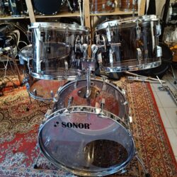 Sonor Phonic Acrylic Smokey 24&Prime;x14&Prime; 14&Prime;x10&Prime; 15&Prime;x12&Prime; 18&Prime;x16&Prime; Vintage 1977