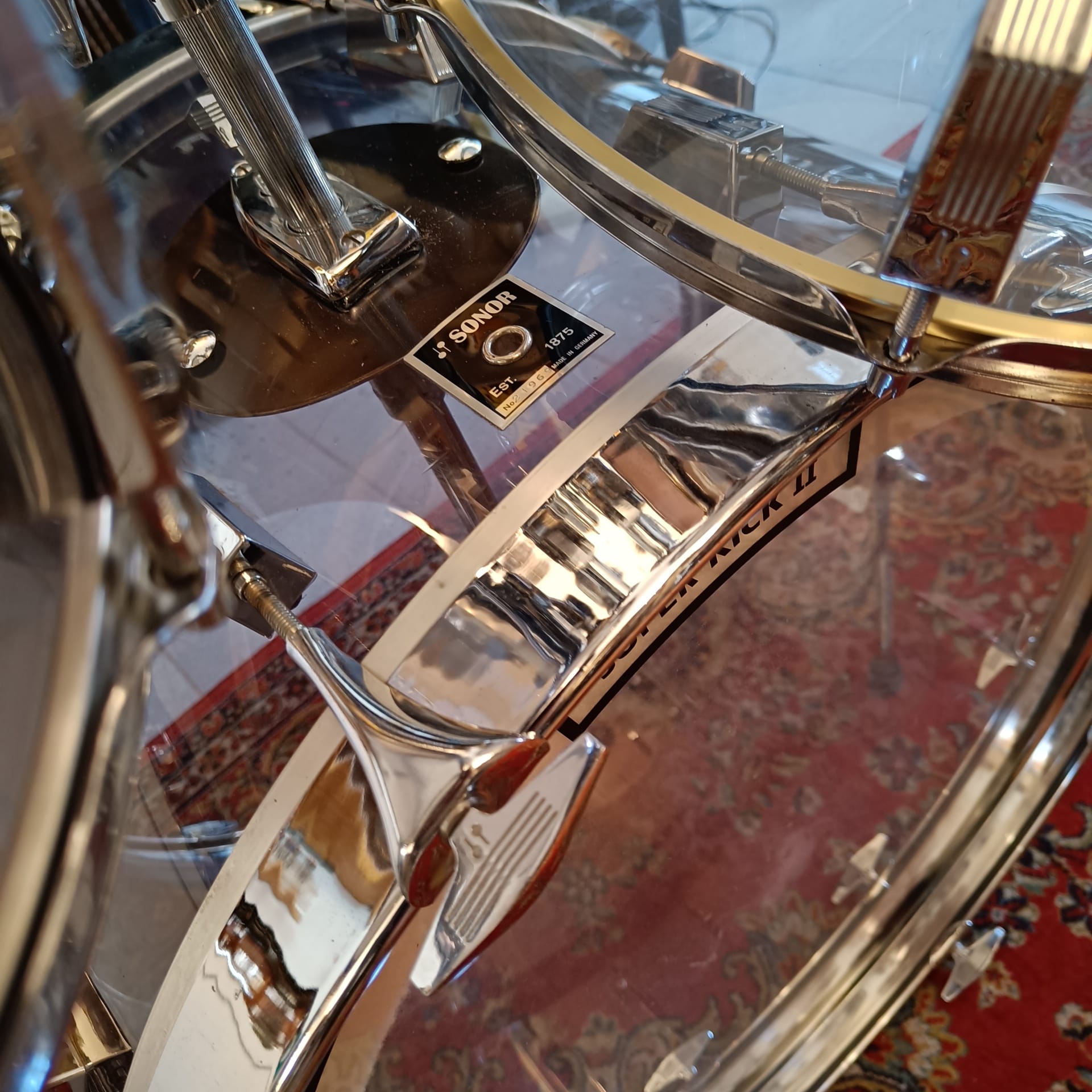 Sonor Phonic Acrylic Smokey 24"x14" 14"x10" 15"x12" 18"x16" Vintage 1977 – Image 10