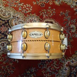Capelle Custom Mahogany (Okoumé) Finition érable 14&Prime;x6,5&Prime;