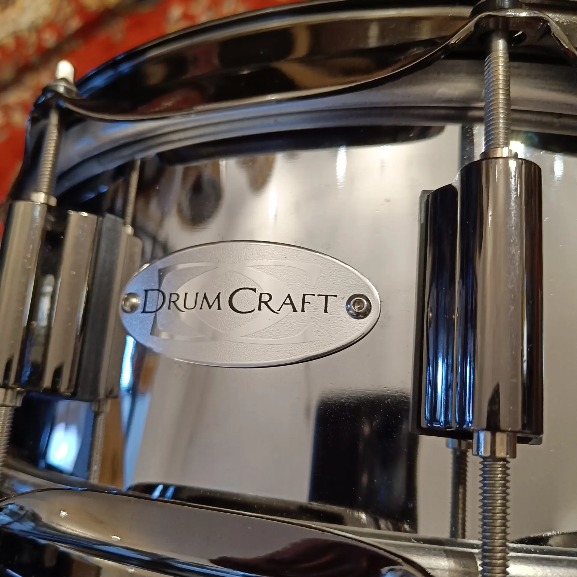 DrumCraft série 8 Steel 14″ x 5″ black nickel hardware – Image 2