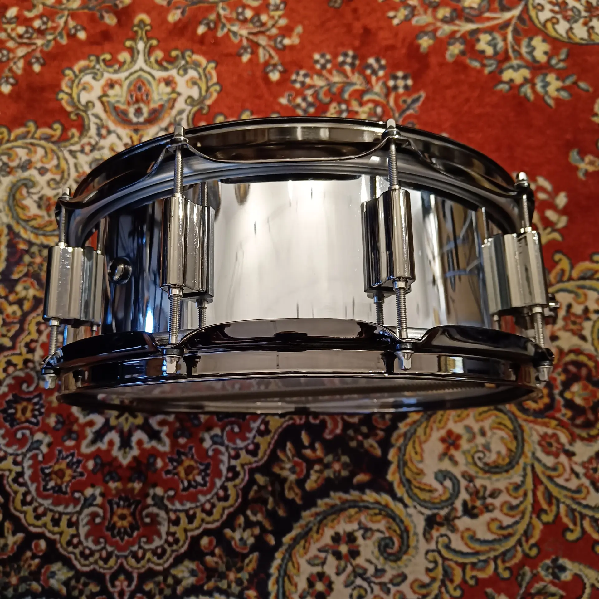 DrumCraft série 8 Steel 14″ x 5″ black nickel hardware – Image 4