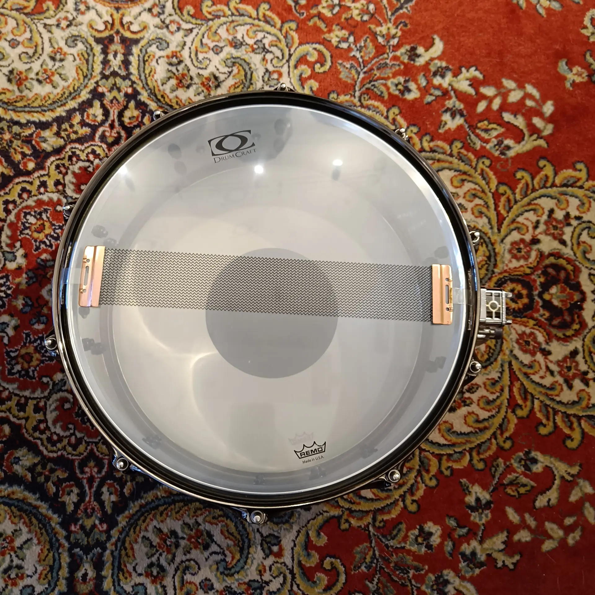 DrumCraft série 8 Steel 14″ x 5″ black nickel hardware – Image 7
