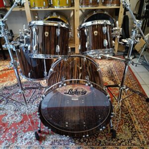 Ludwig Classic Maple Ebony Macassar 22&Prime;x18&Prime; 10&Prime;x8&Prime; 12&Prime;x9&Prime; 16&Prime;x16&Prime; Monroe USA