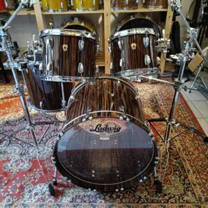 Ludwig Classic Maple Ebony Macassar 22&Prime;x18&Prime; 10&Prime;x8&Prime; 12&Prime;x9&Prime; 16&Prime;x16&Prime; Monroe USA