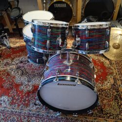 Ludwig Psychedelic Red B&0 Vintage 70&rsquo;s 22&Prime;x14&Prime; 12&Prime;x8&Prime; 13&Prime;x9&Prime; 16&Prime;x16&Prime; 18&Prime;x16&Prime;