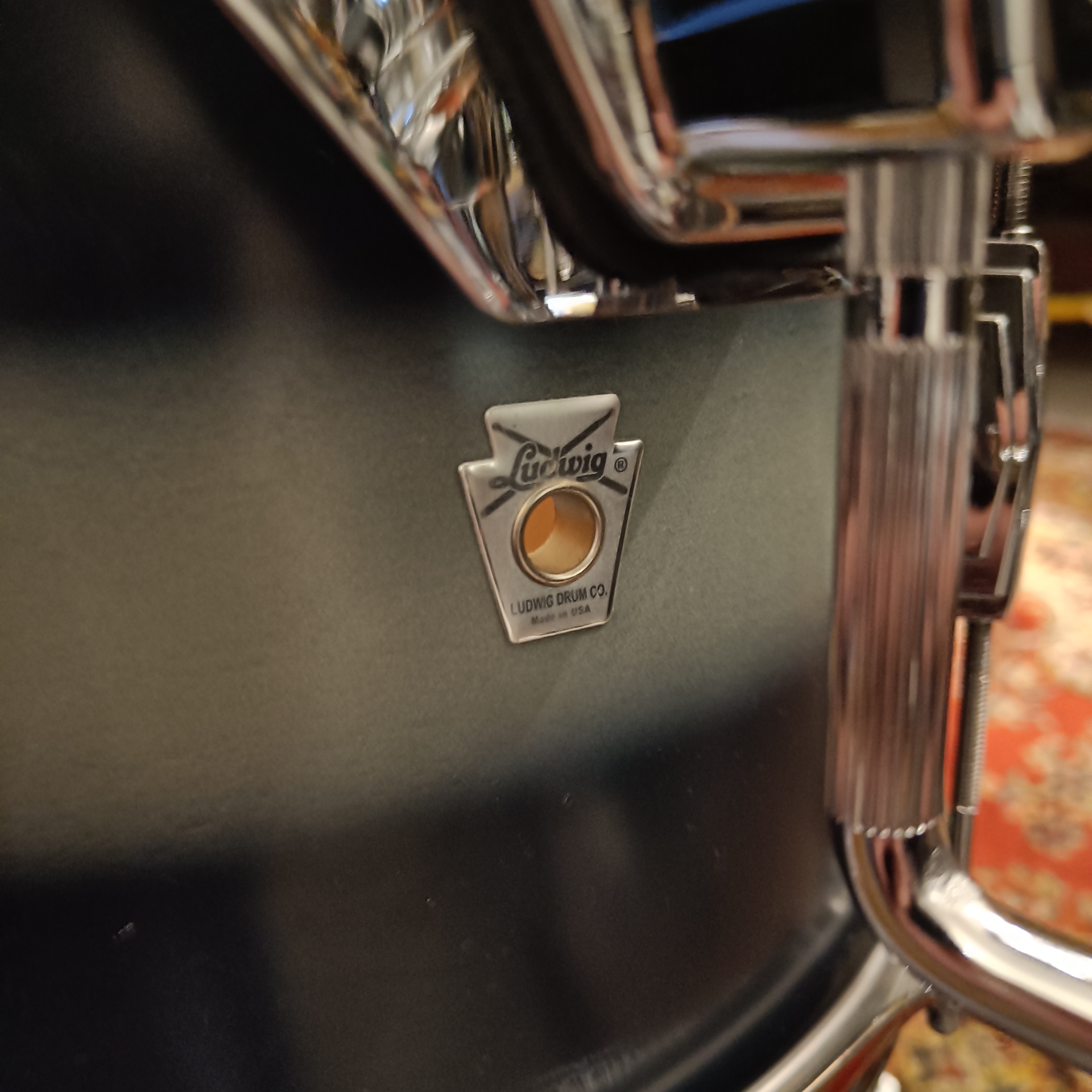 Ludwig Vintage Club Date Rock Duco Blue to Silver Fade 22"x14" 13"x9" 16"x16" 2017 Made in USA  Ltd Edition – Image 3