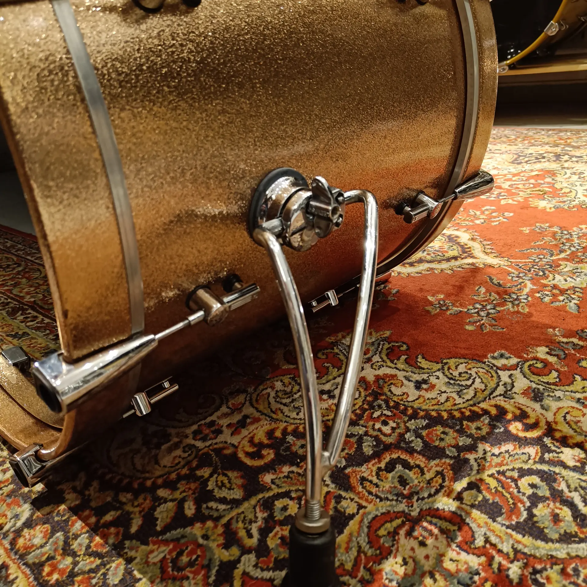 Sonor Delite Maple Vintage 20"x18" 10"x9" 12"x10 14"x14" 16"16" Copper Sparkle - Image 14