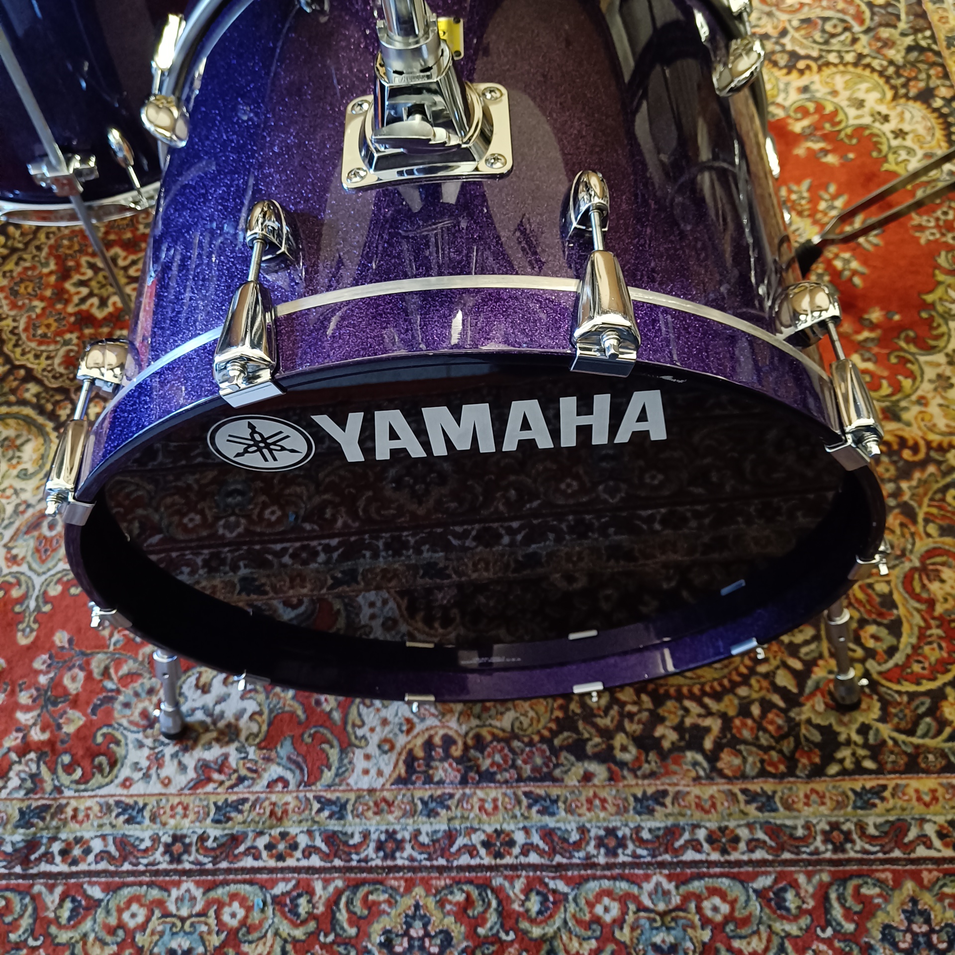 Yamaha Oak Custom Signature Manu Katche 22"x16" 10"x7,5" 12"x8" 13"x9" 16"x16" Purple Sparkle – Image 12