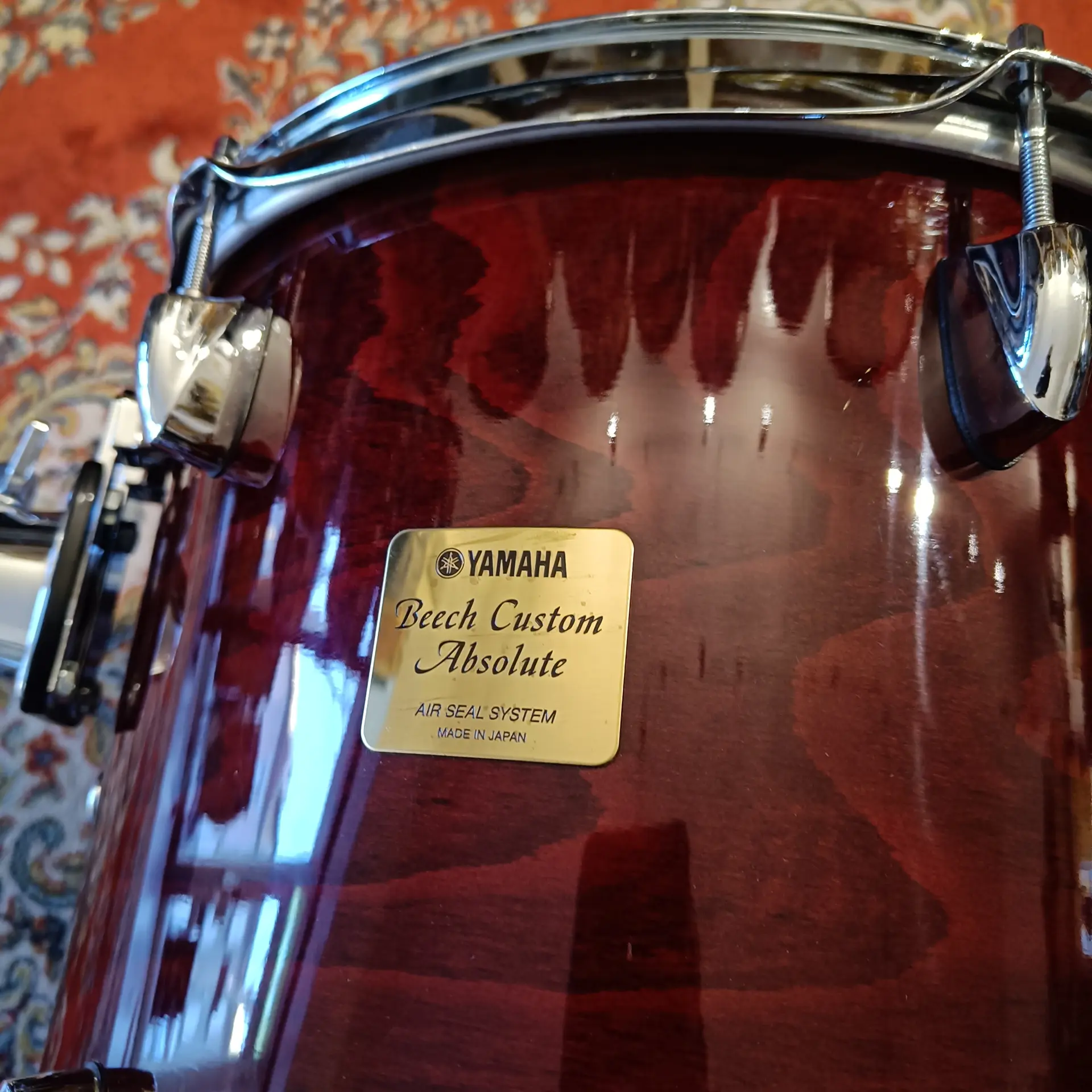 Yamaha Beech Custom Absolute 13"x11" Cherry Wood Finish - Image 2