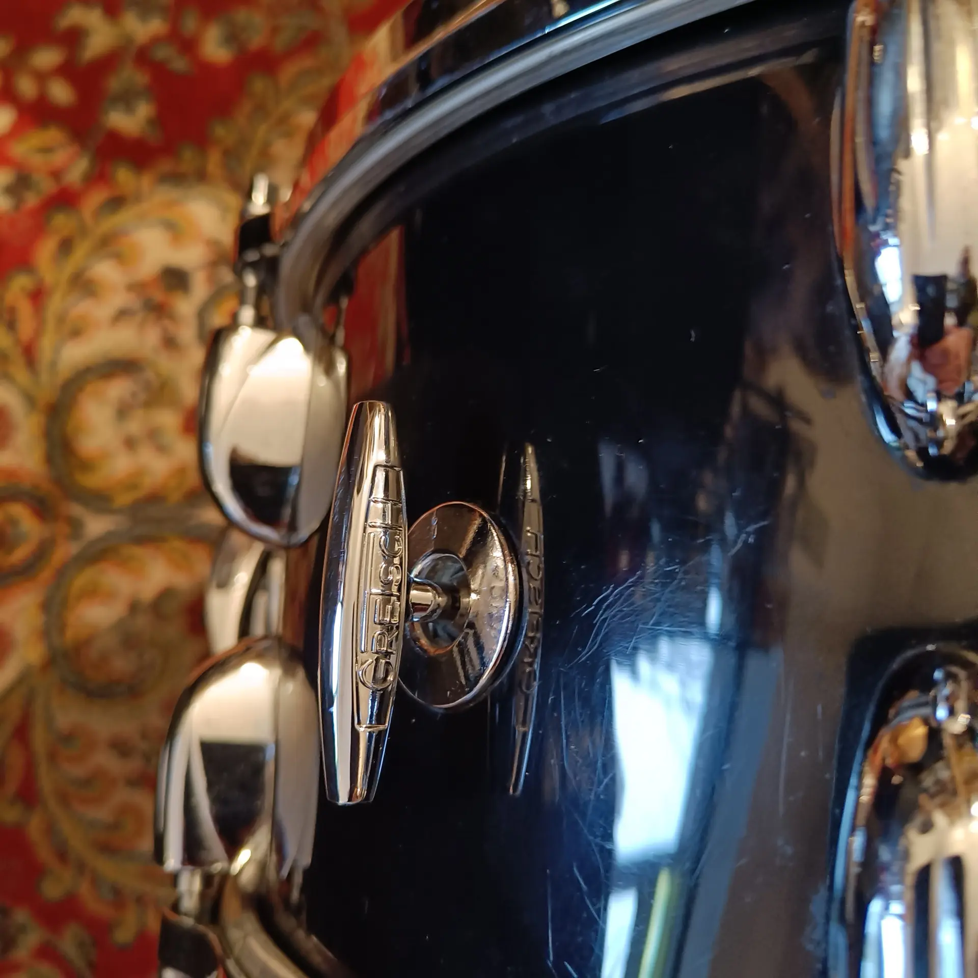 Gretsch Jet Black Nitron 14"x6,5 Stop Sign Vintage 70's – Image 5